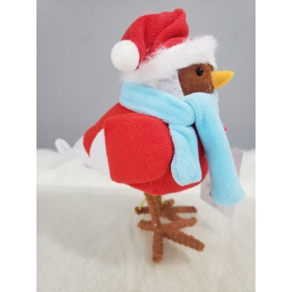 NEW! Target 2023 Featherly Friends Christmas Bird CRINKLE Santa hat, Wreath CUTE - Picture 4 of 4